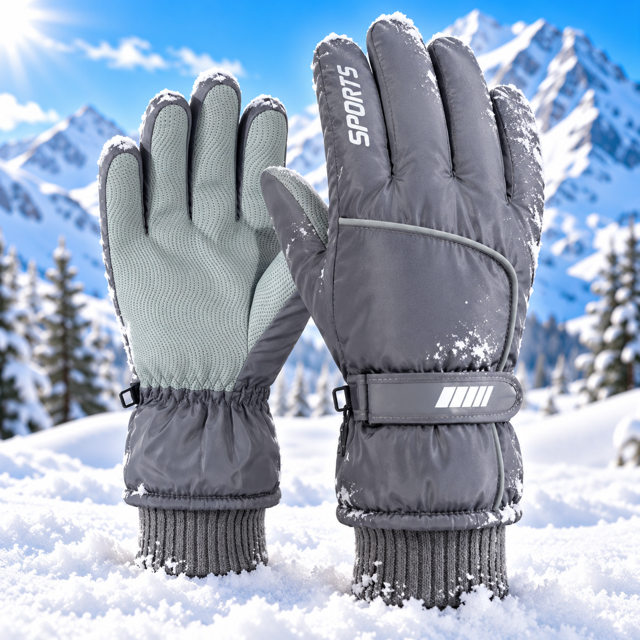 Waterproof Winter Gloves – Touchscreen Windproof Warm Snow Gloves