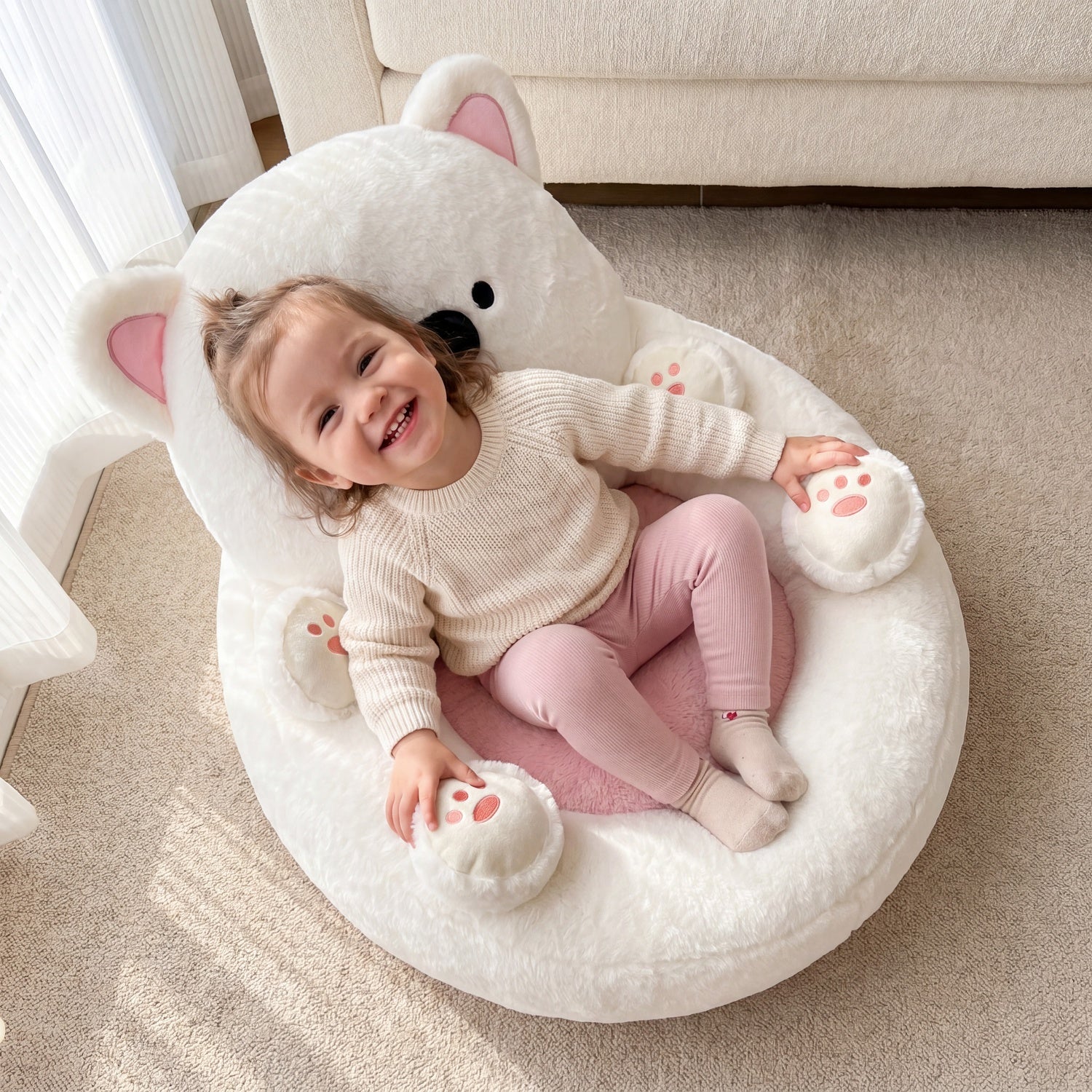 Cubbie Plush Animal Floor Chair