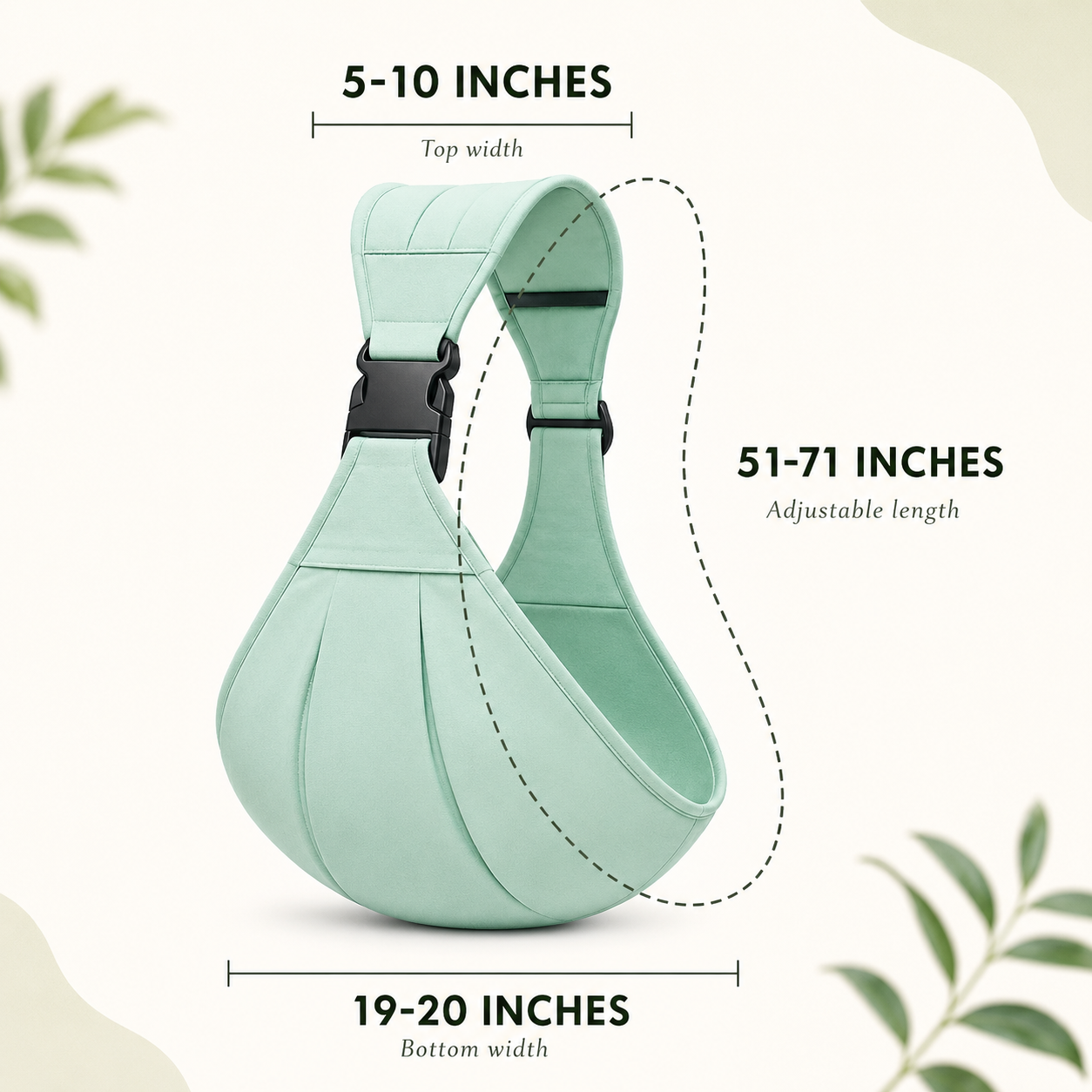Baby Sling Carrier for Newborns & Toddlers with Adjustable Shoulder Strap