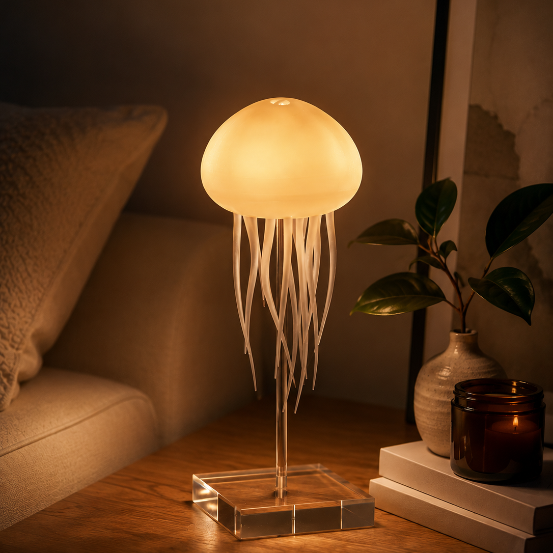 LED Jellyfish Lamp with RGB Color Changing and Voice Activation