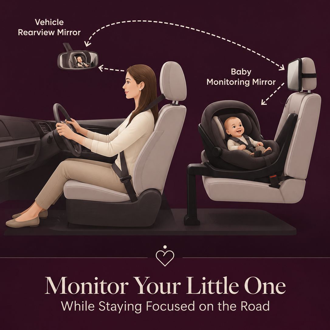 Baby Car Seat Mirror for Rear-Facing Visibility