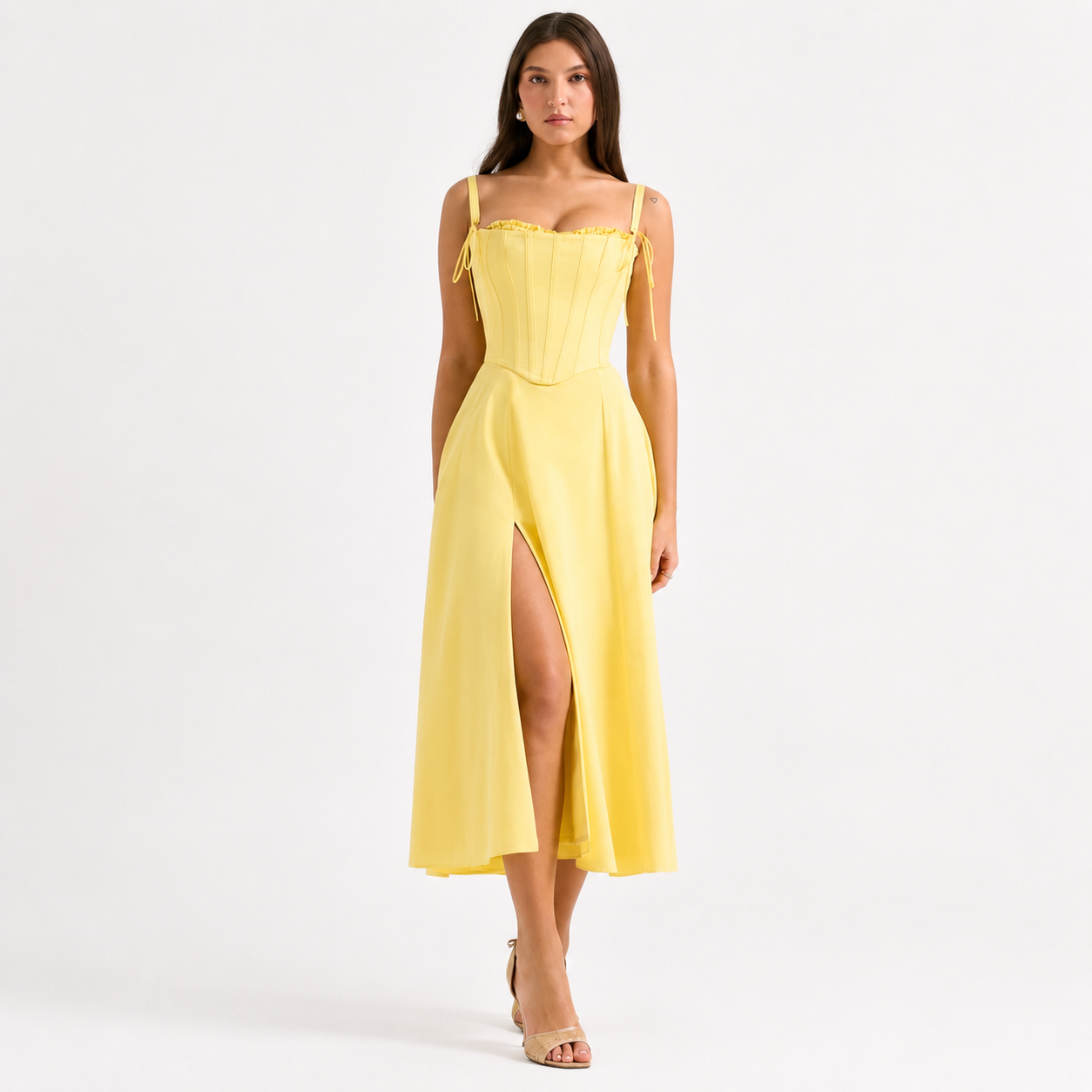 Women’s Formal Maxi Dress – Elegant Sleeveless Evening Dress
