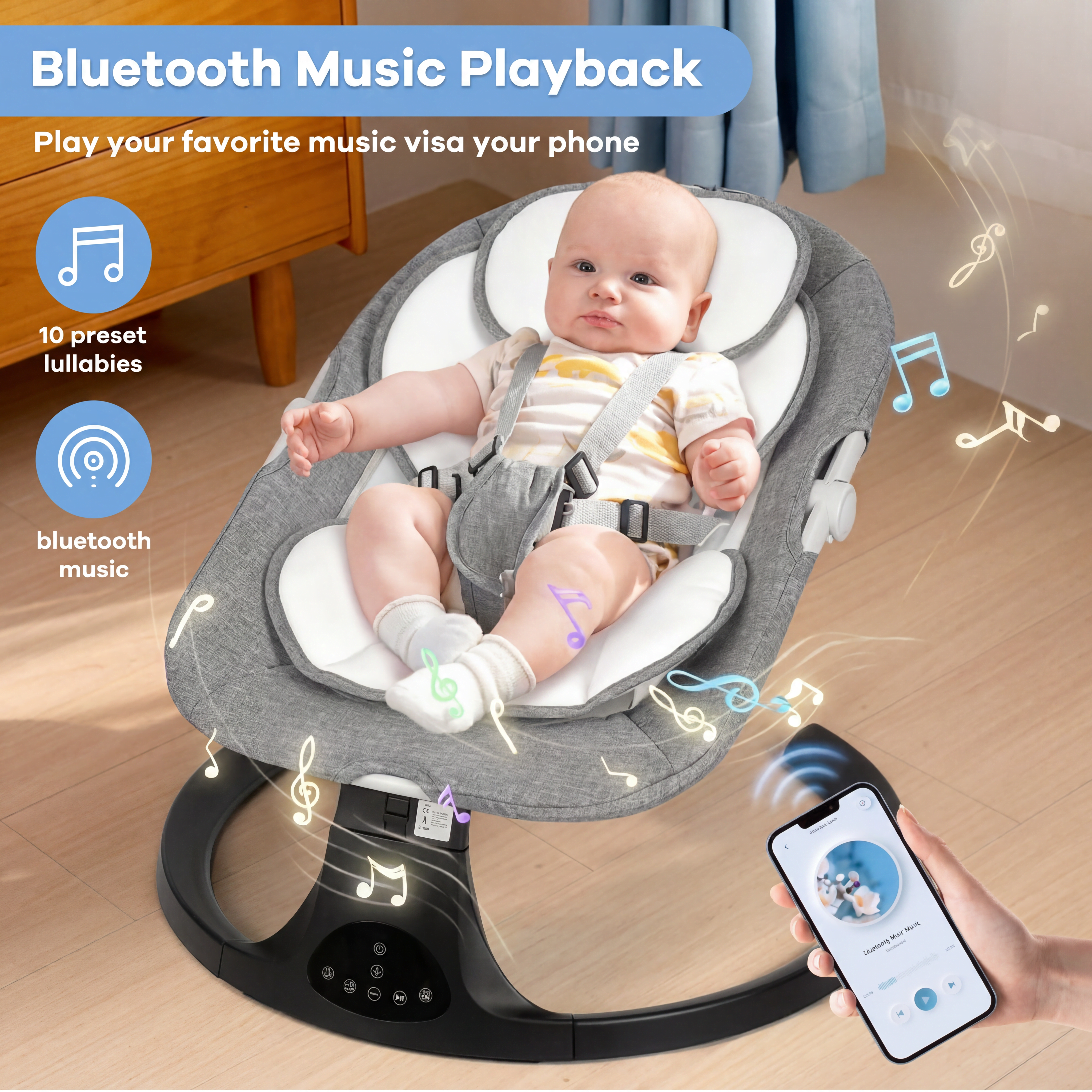Sompy Electric Infant Baby Swing