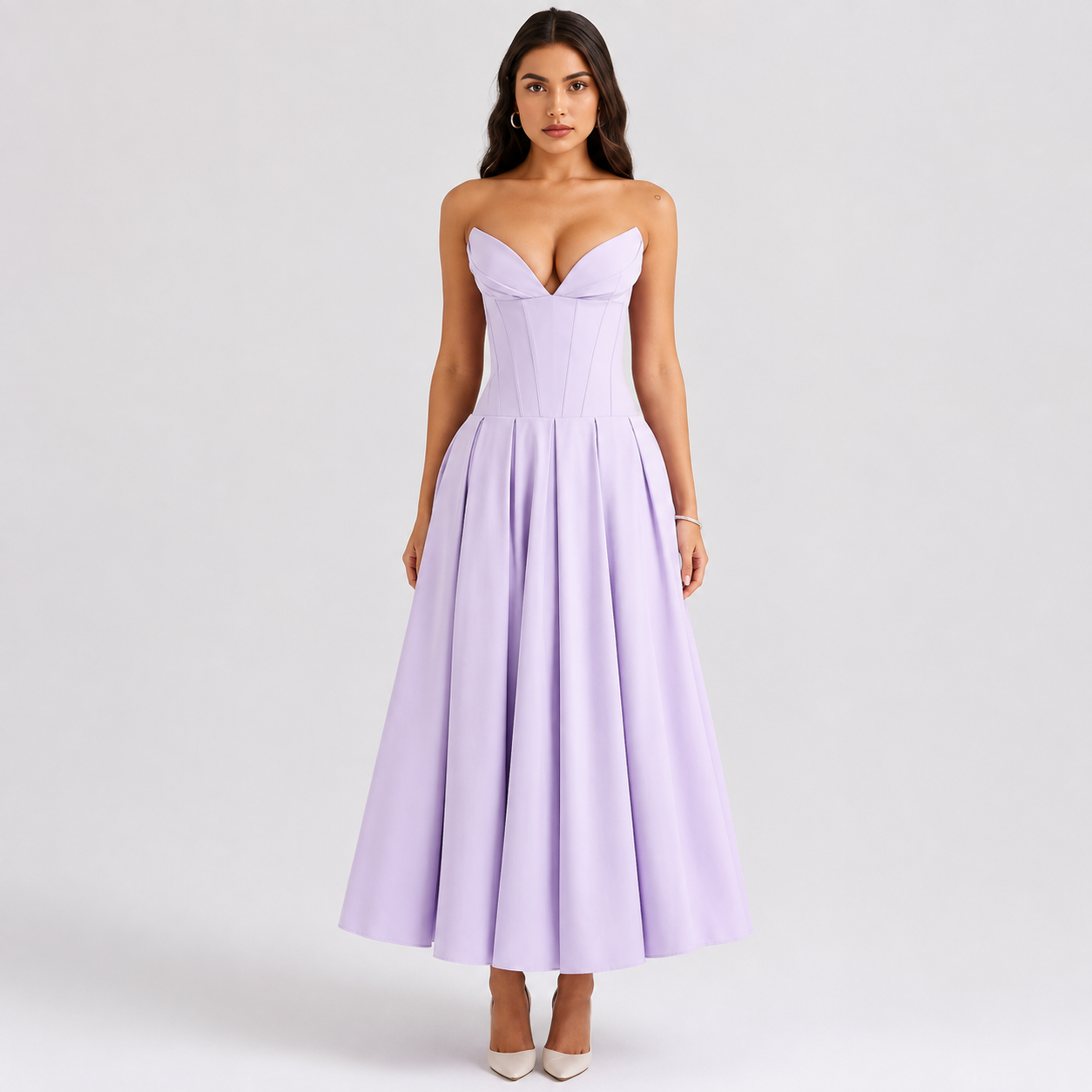 Women’s Formal Maxi Dress – Elegant Sleeveless Evening Dress