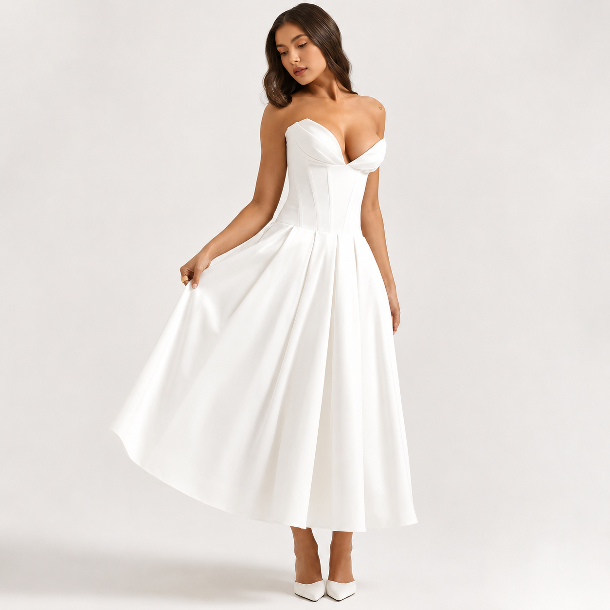 Women’s Formal Maxi Dress – Elegant Sleeveless Evening Dress