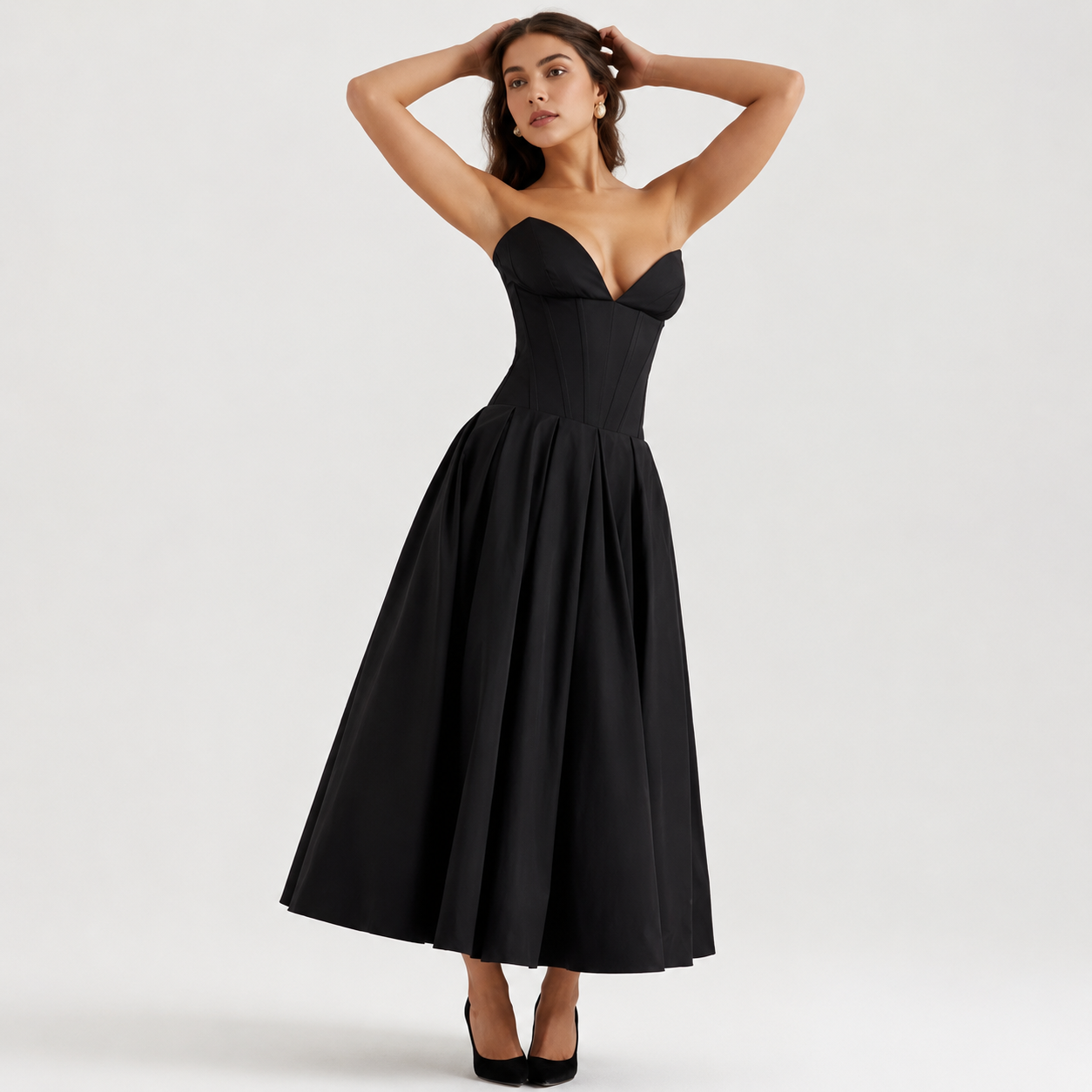 Women’s Formal Maxi Dress – Elegant Sleeveless Evening Dress