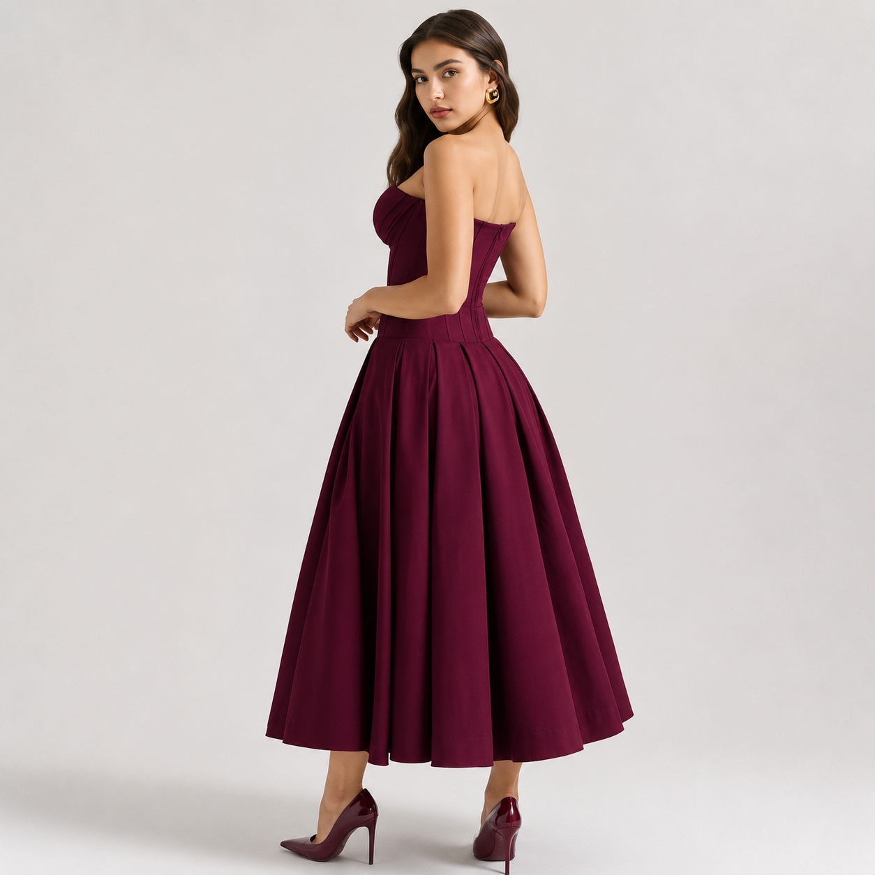 Women’s Formal Maxi Dress – Elegant Sleeveless Evening Dress