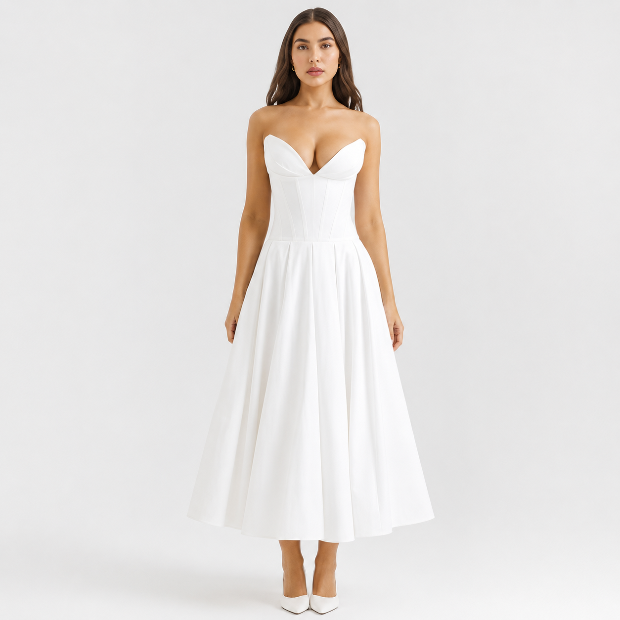 Women’s Formal Maxi Dress – Elegant Sleeveless Evening Dress