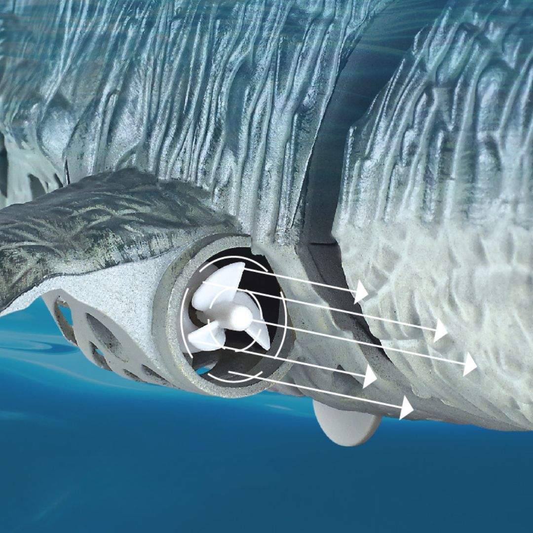 Remote Control Mosasaurus Water Toy with Lights, Spray Effects