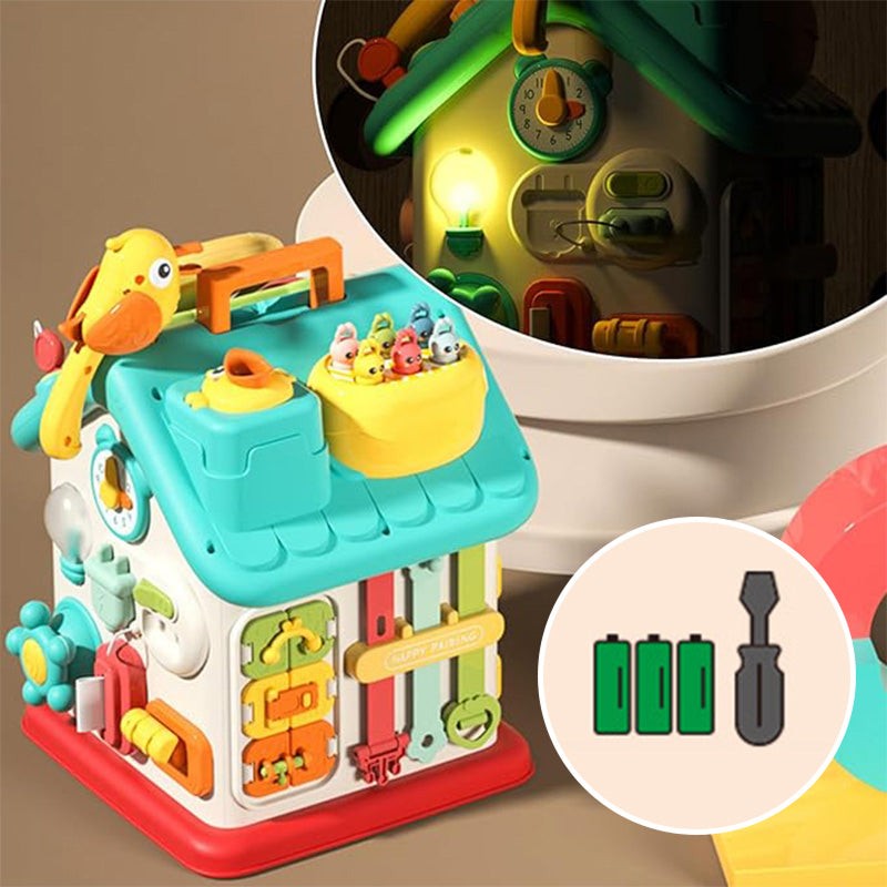 Montessori Busy House Activity Toy for Kids – Fine Motor Skills Learning Toy