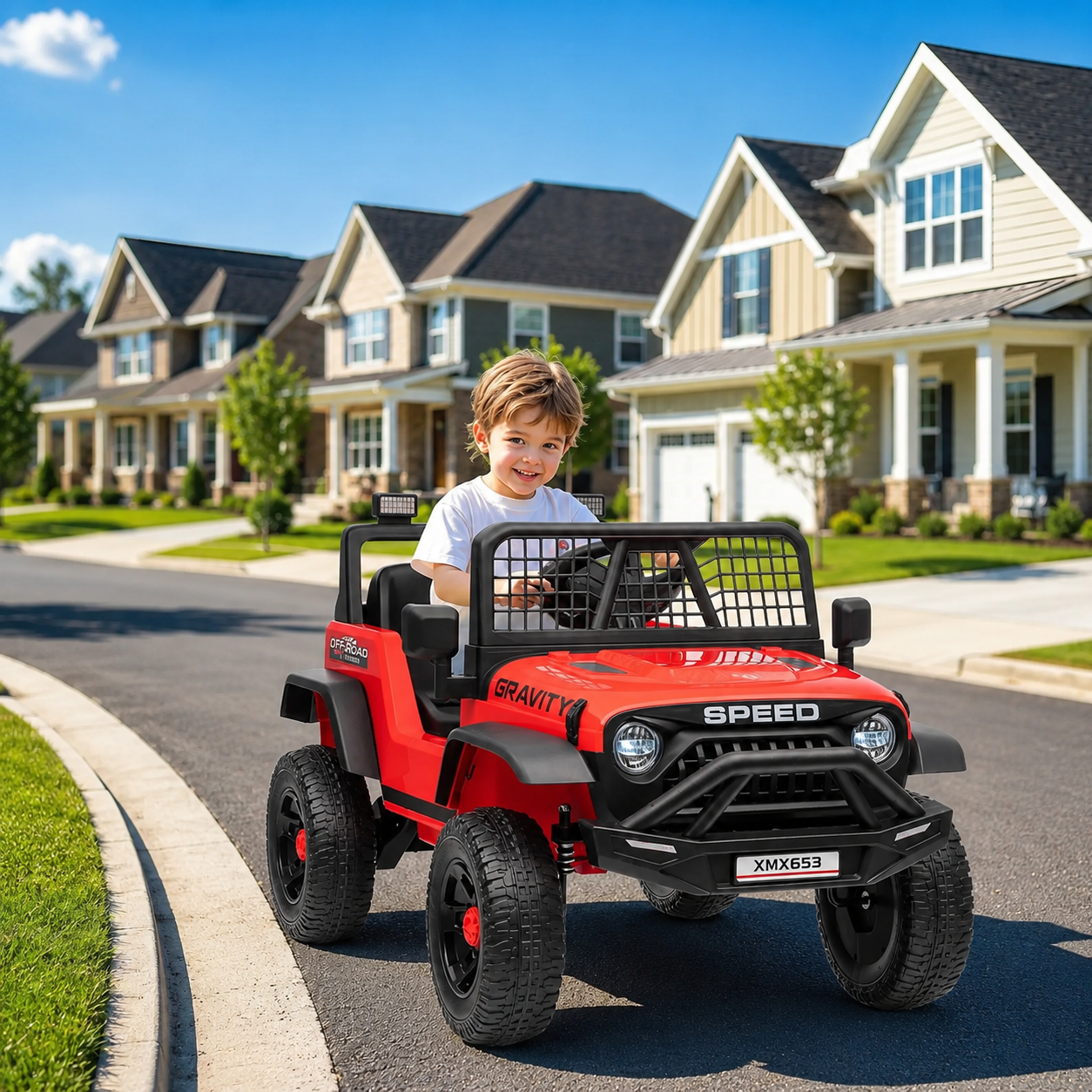 Kids Ride-On Truck with Parent Remote Control