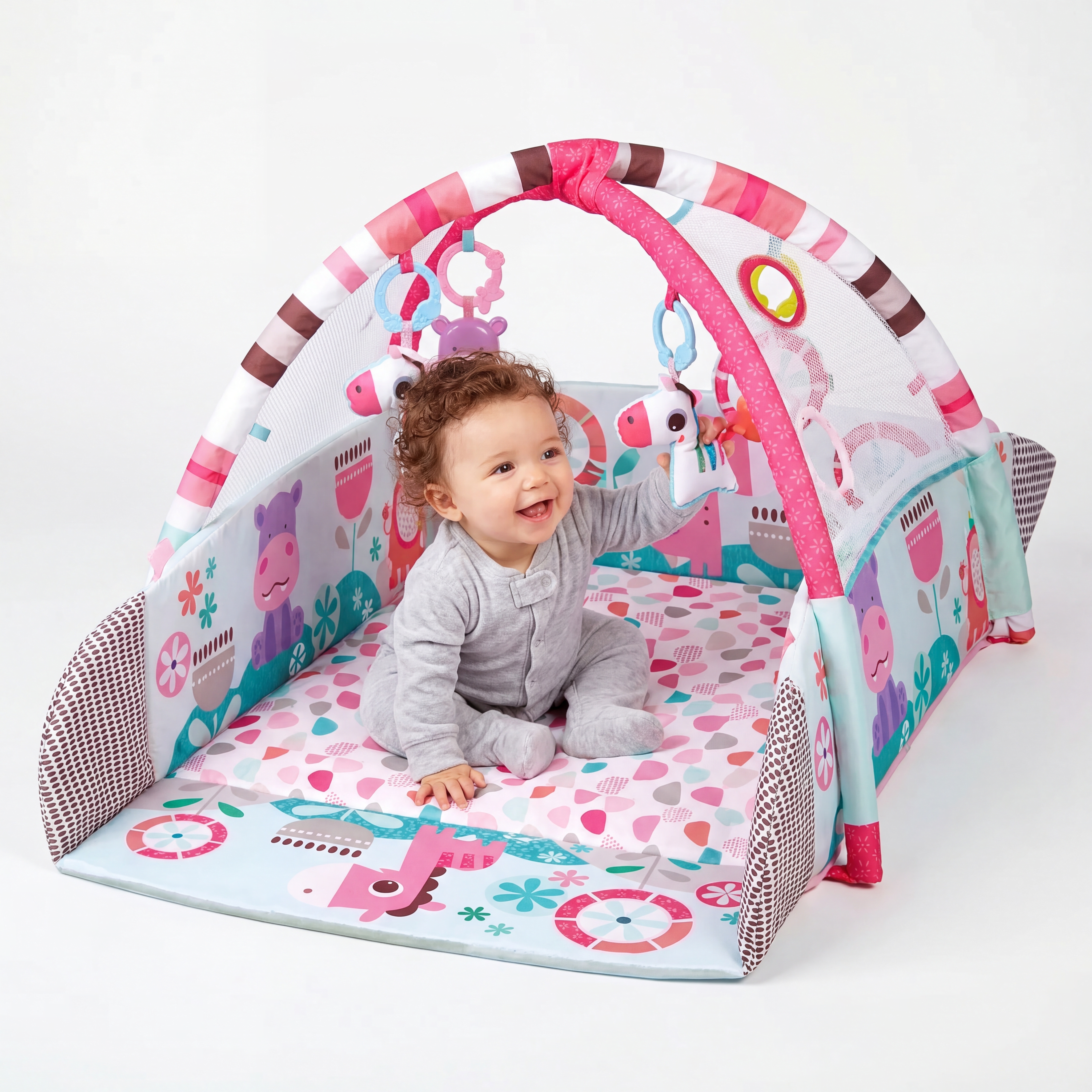 Juniper Baby Play Gym Activity Mat with Crawling Area