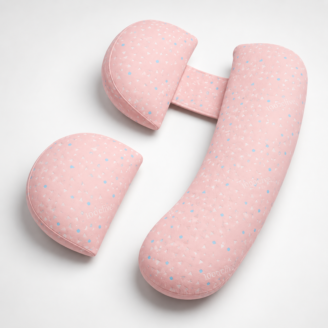 Adjustable Pregnancy Pillow for Side Sleeping & Belly Support