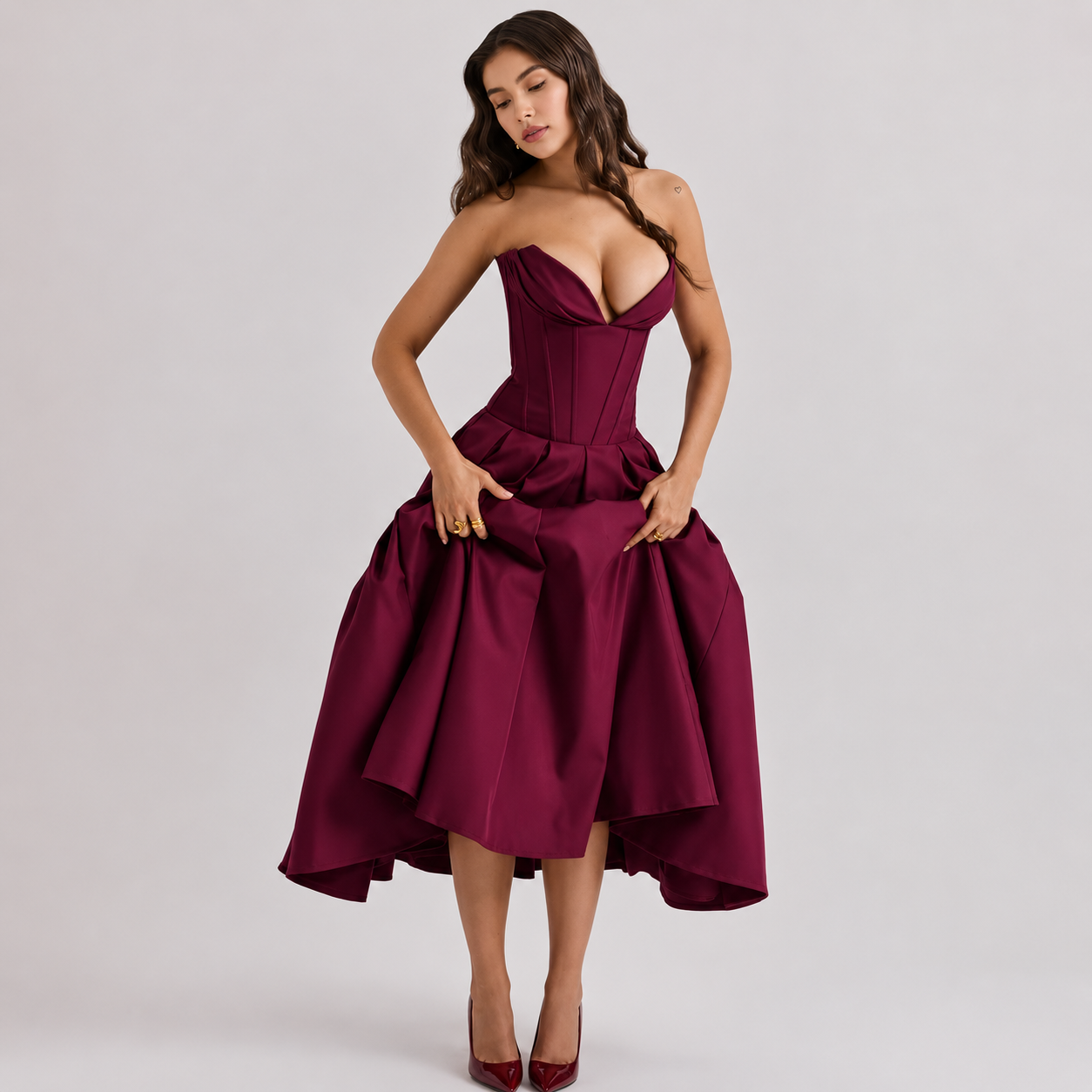 Women’s Formal Maxi Dress – Elegant Sleeveless Evening Dress