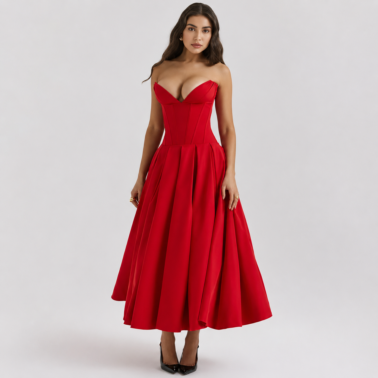 Women’s Formal Maxi Dress – Elegant Sleeveless Evening Dress
