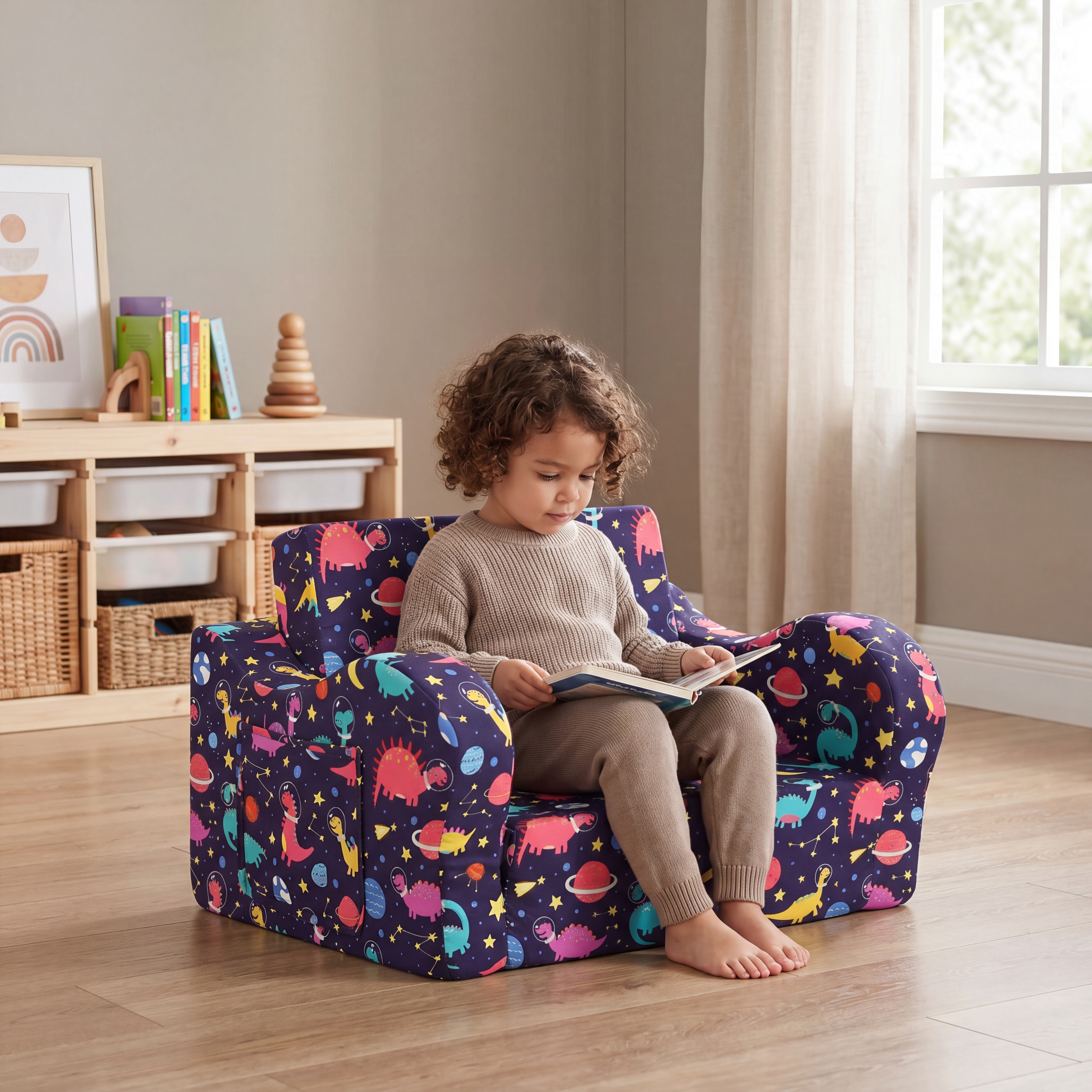 Cubsy Convertible Kids Flip-Out Sofa