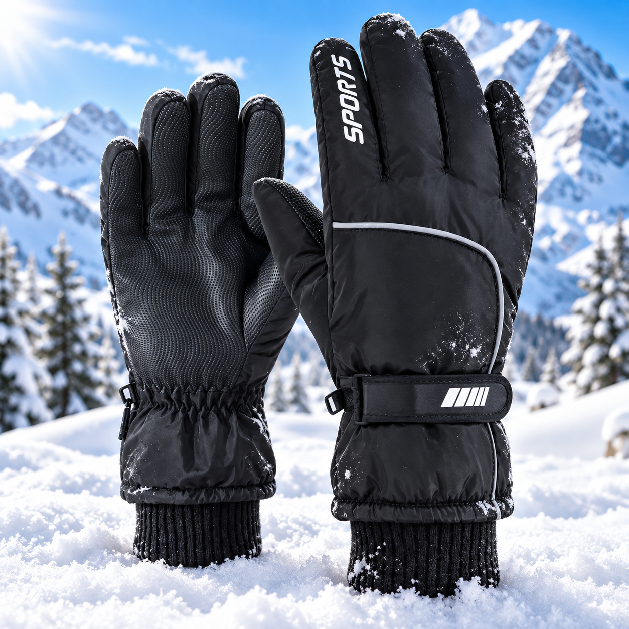 Waterproof Winter Gloves – Touchscreen Windproof Warm Snow Gloves