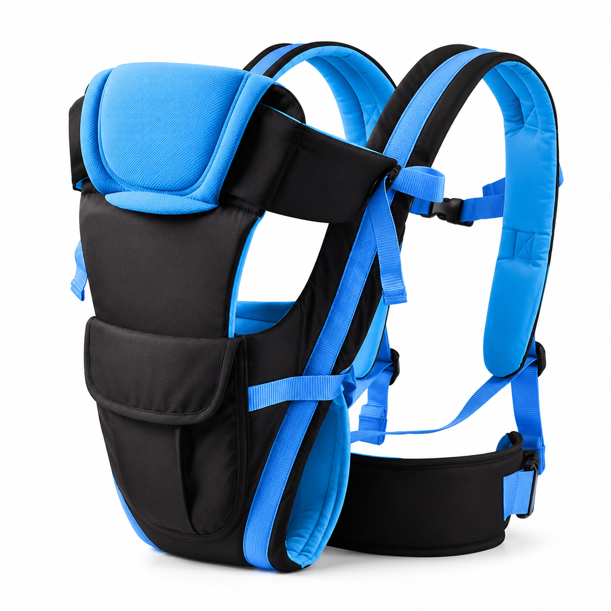 Ergonomic Baby Carrier with Adjustable Waist Support & Storage Pocket