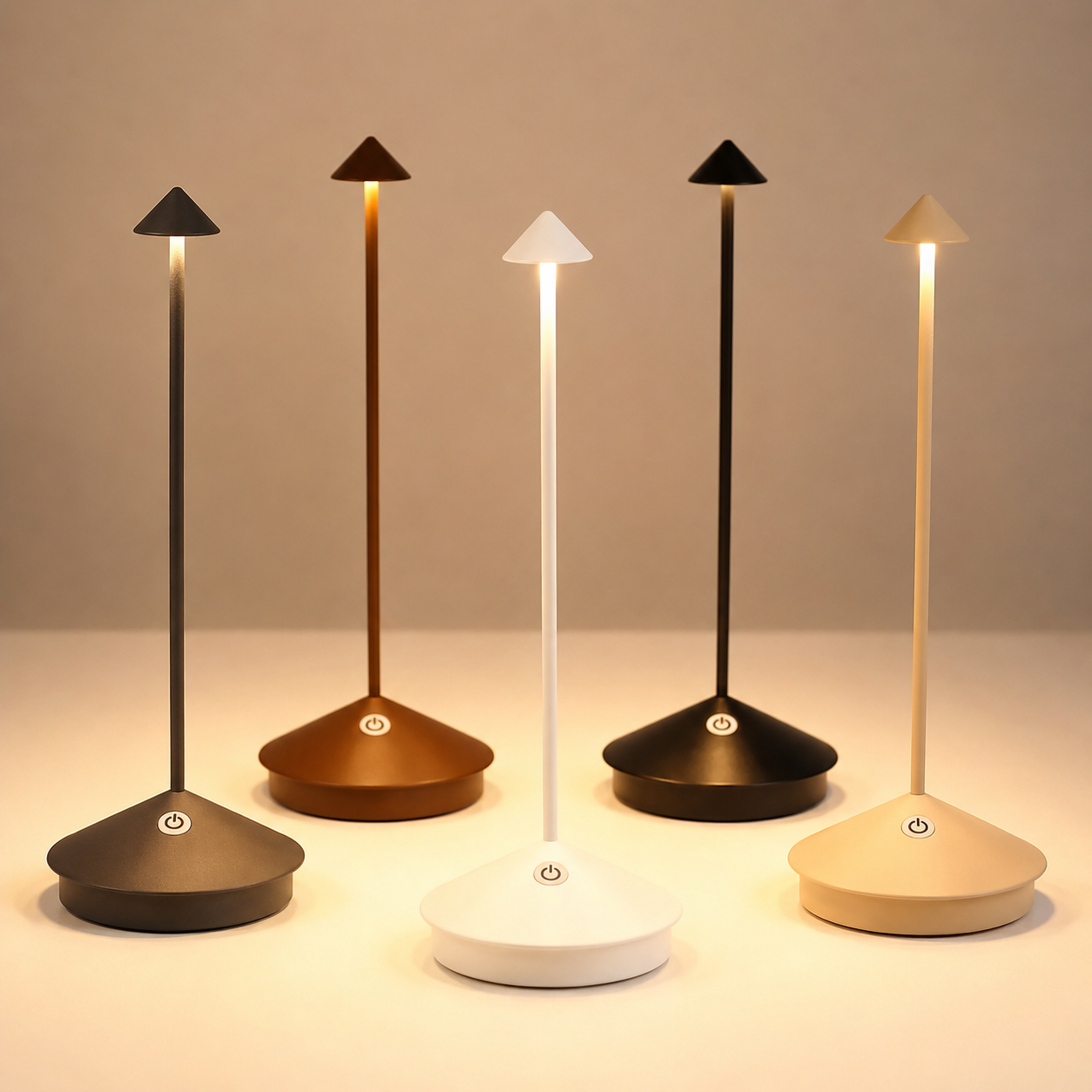 Rechargeable Cordless LED Table Lamp with Dimmable Lighting
