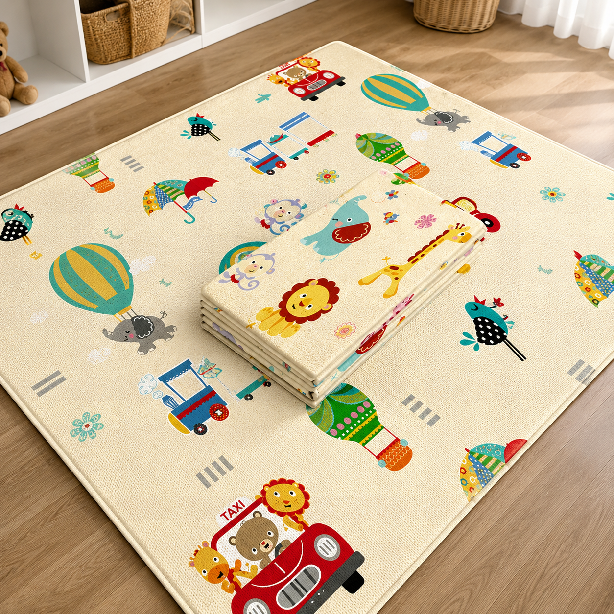 Foldable Waterproof Baby Play Mat for Crawling, Playtime & Learning