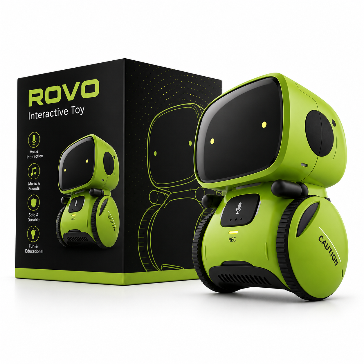 Rovo Interactive Robot Toy for Kids – Voice Control Learning & Dancing Toy