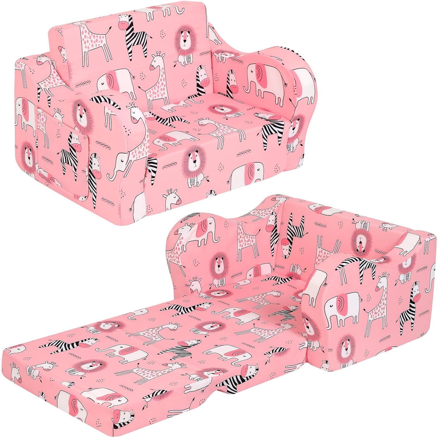 Cubsy Convertible Kids Flip-Out Sofa