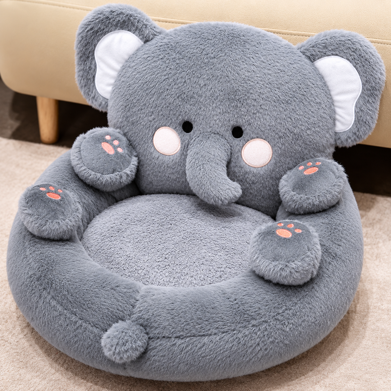 Cubbie Plush Animal Floor Chair