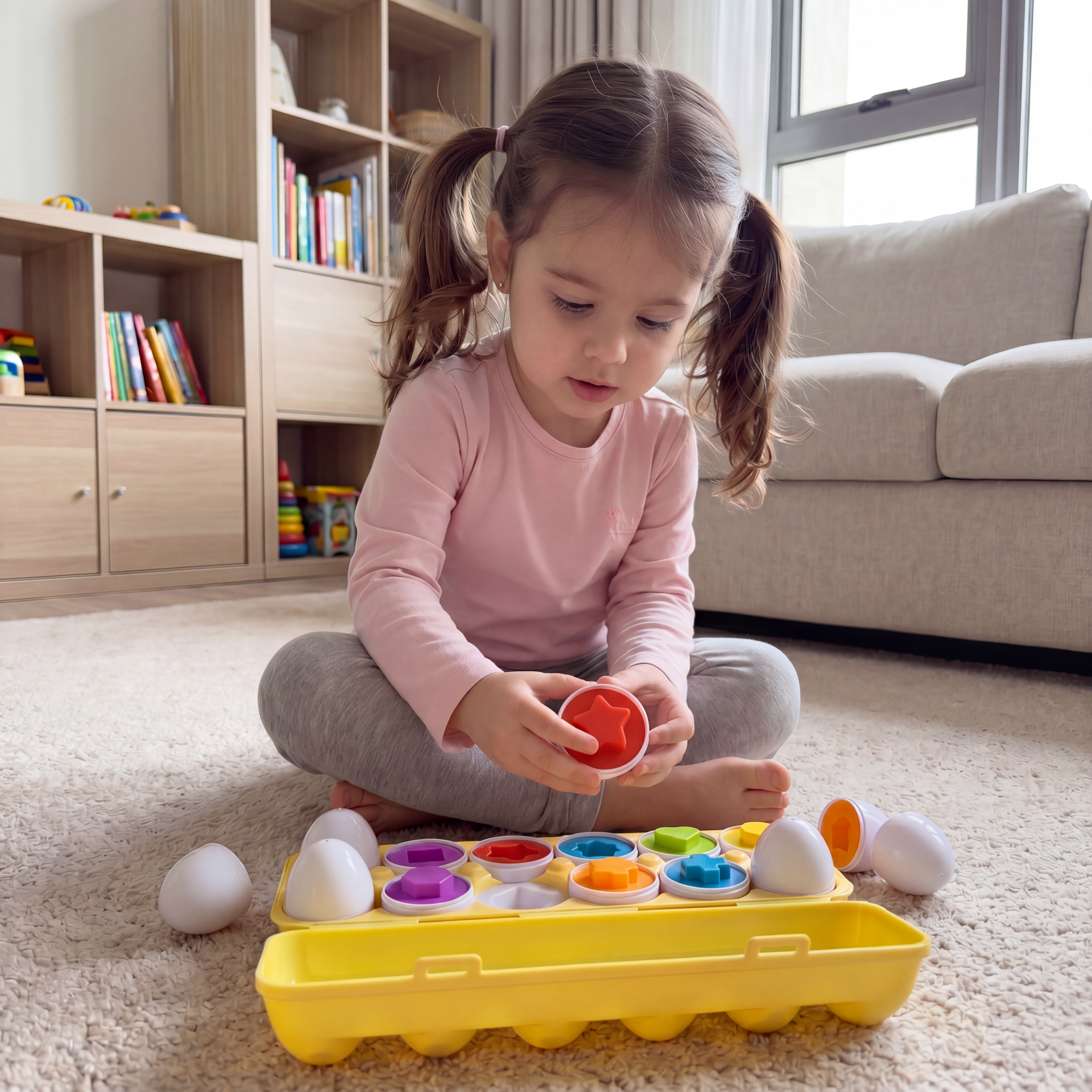 Egglio Shape & Color Matching Eggs Set