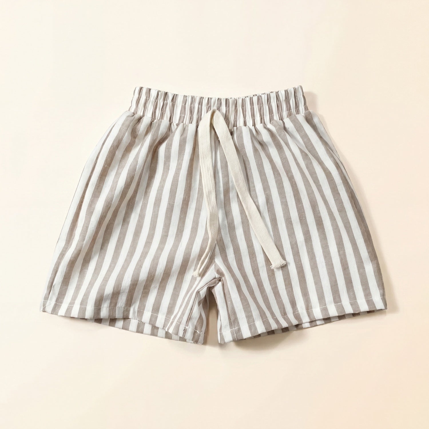Kids Striped Shorts with Elastic Waist