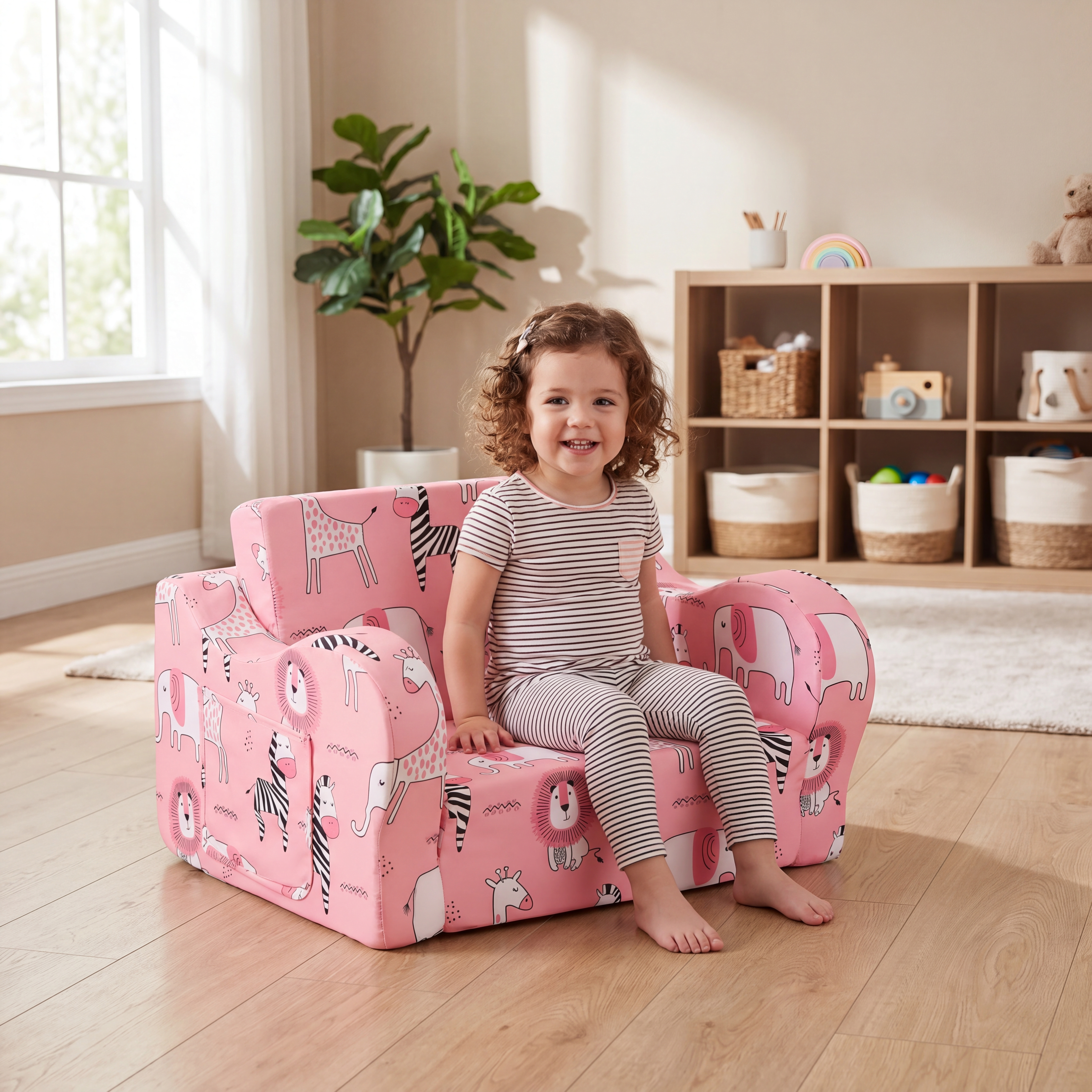 Cubsy Convertible Kids Flip-Out Sofa