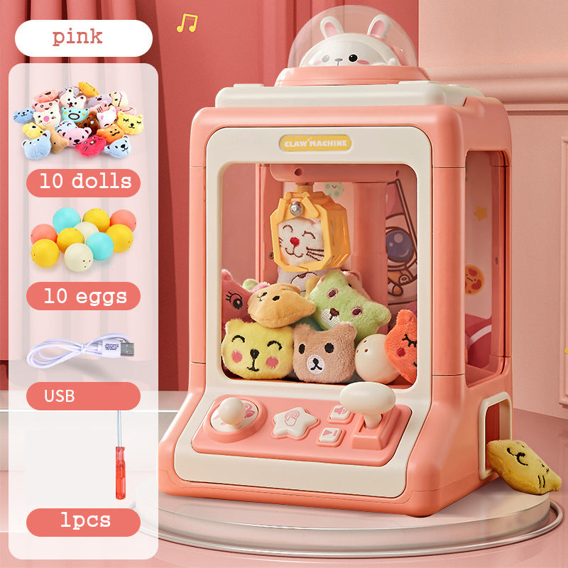 Mini Kids Claw Machine Arcade Game with Plush Toys