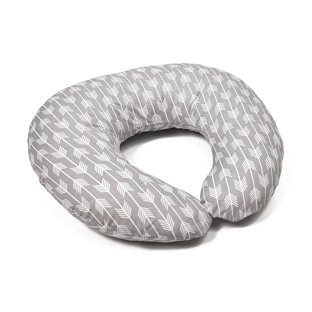C-Shaped Nursing Pillow with Removable Cover for Feeding and Support