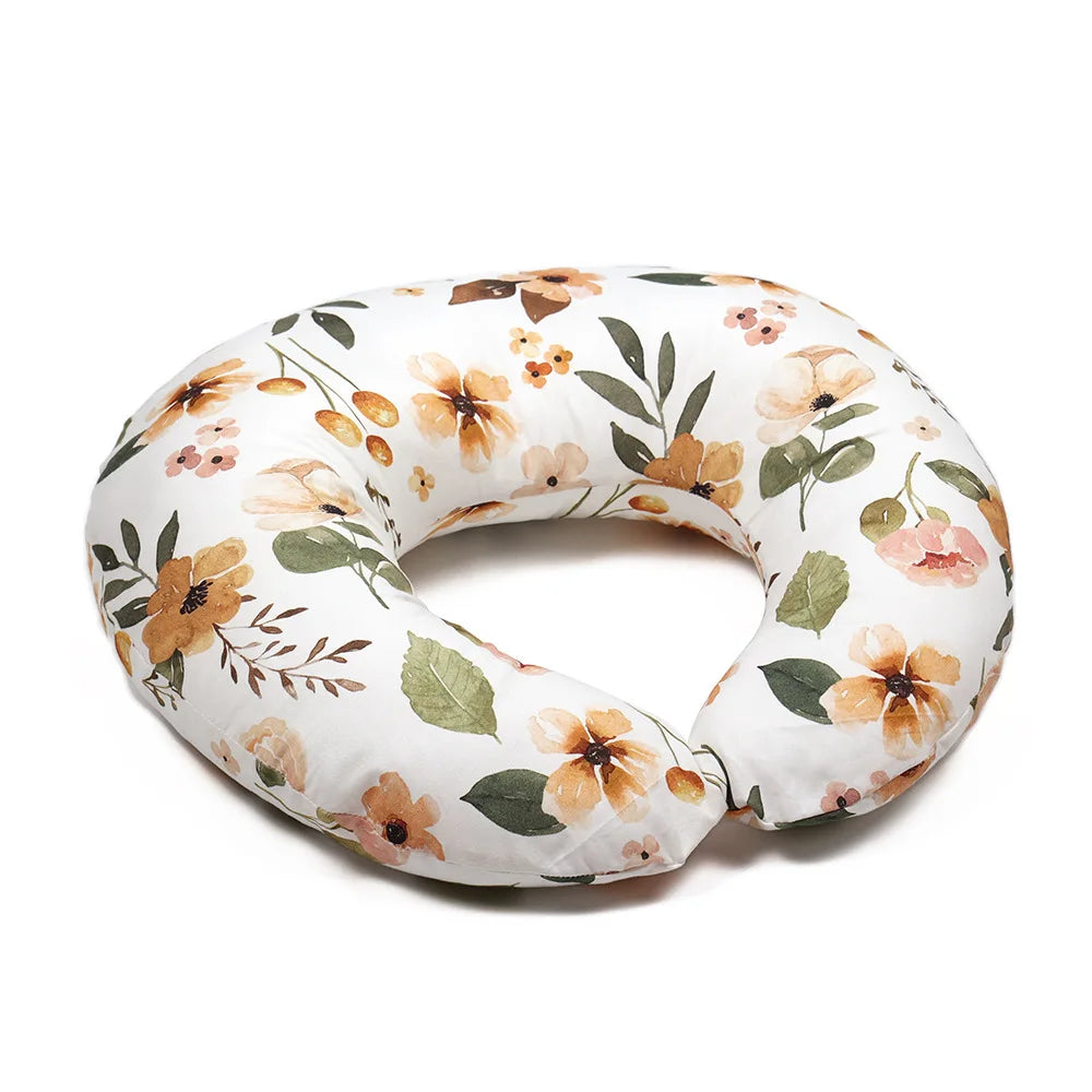 C-Shaped Nursing Pillow with Removable Cover for Feeding and Support