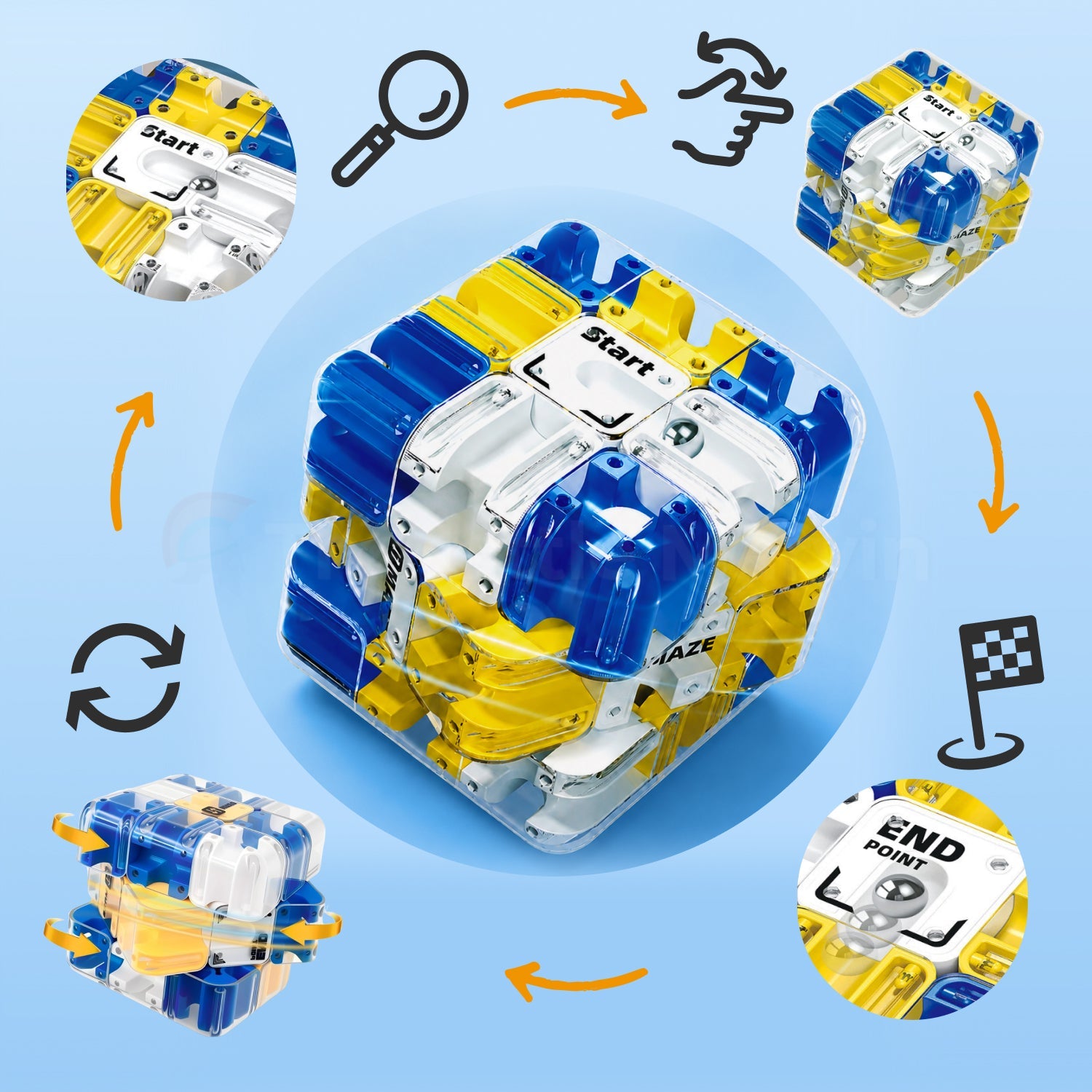 Mazix 3D Maze Puzzle Cube