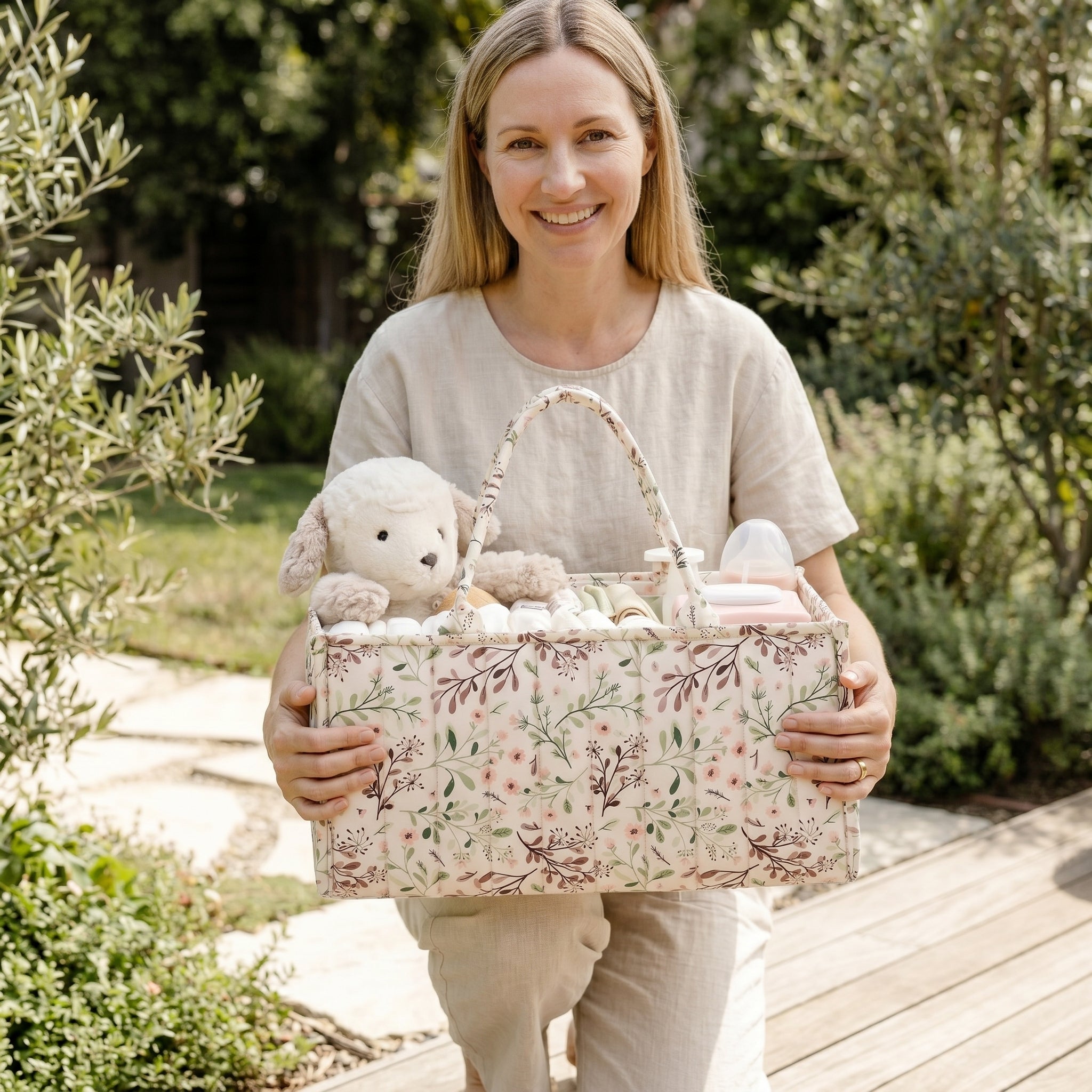 Diaper Caddy Organizer with Removable Divider