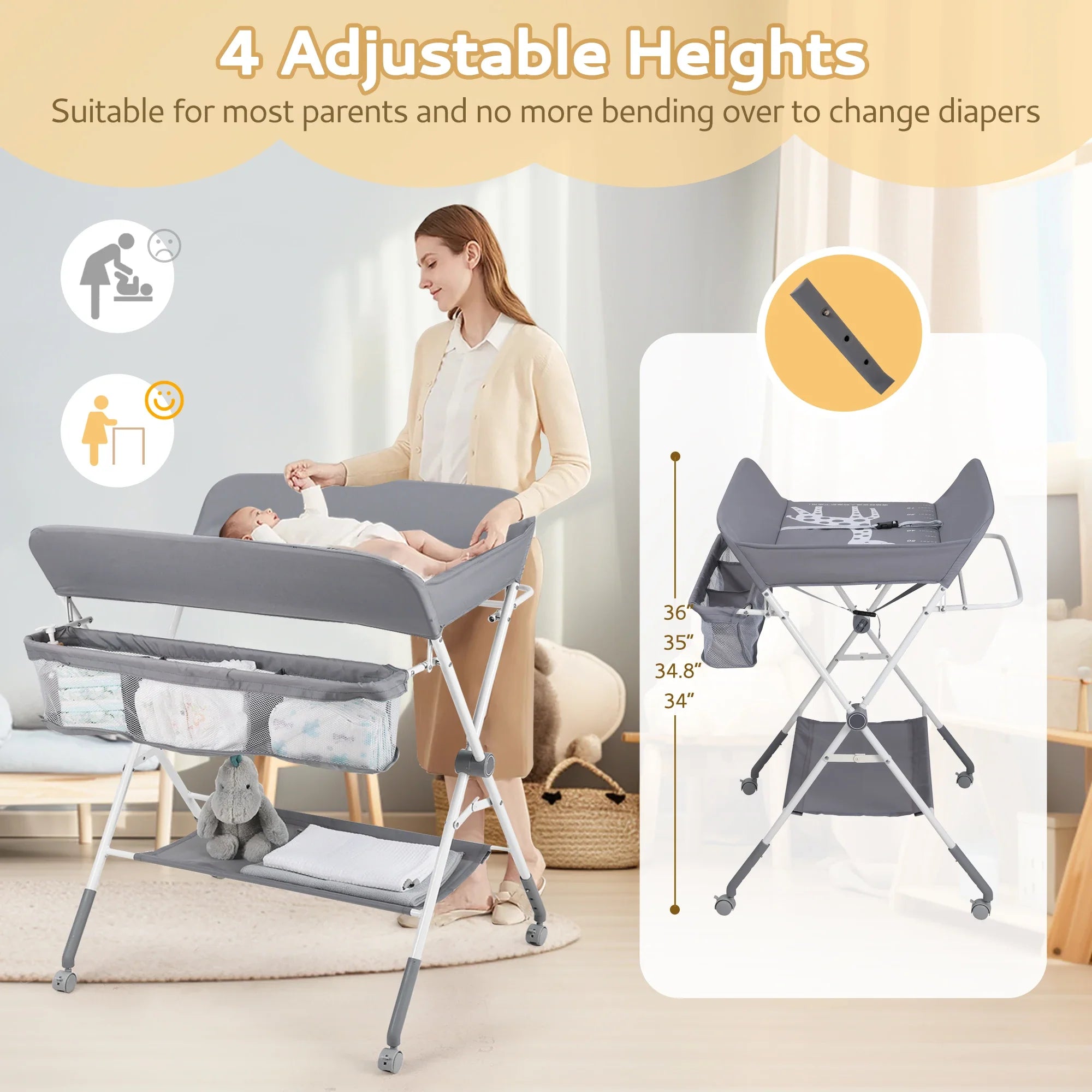 Dapri Portable Folding Baby Changing Station