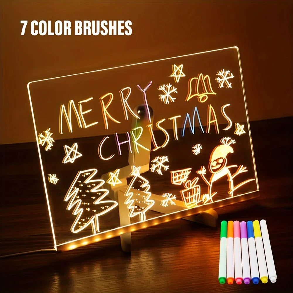 Bright LED Acrylic Erasable Message Board