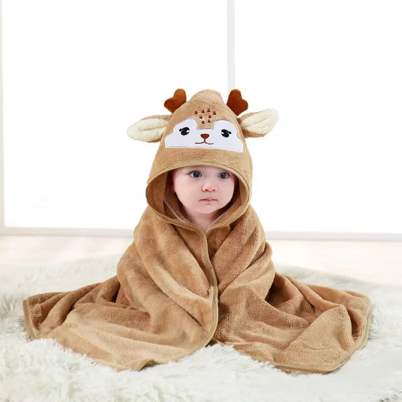 CuddleCape Baby Hooded Bath Towel Blanket