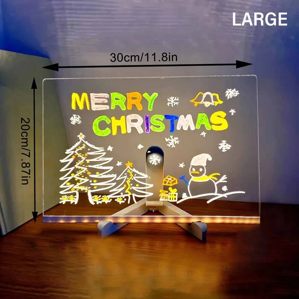 Bright LED Acrylic Erasable Message Board