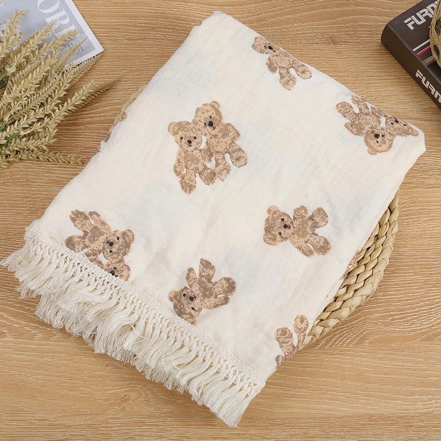 Baby Teddy Swaddle Blanket
