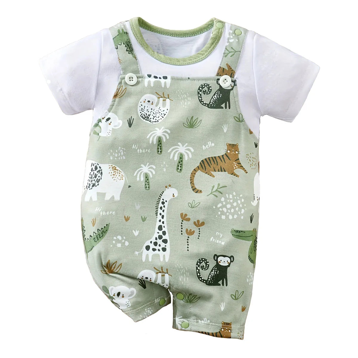 Wilder Baby Animal Print Romper