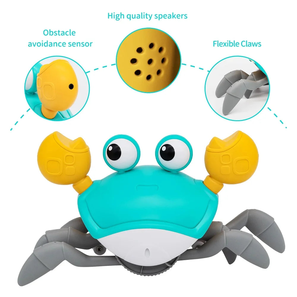 Interactive Dancing Crab Toy with Music & Lights