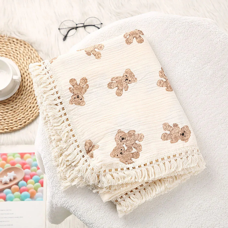 Baby Teddy Swaddle Blanket