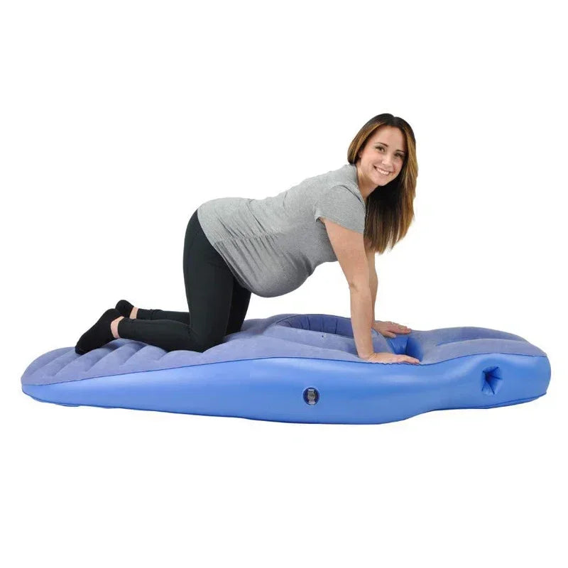 Inflatable Maternity Support Pillow with Body Contour Design