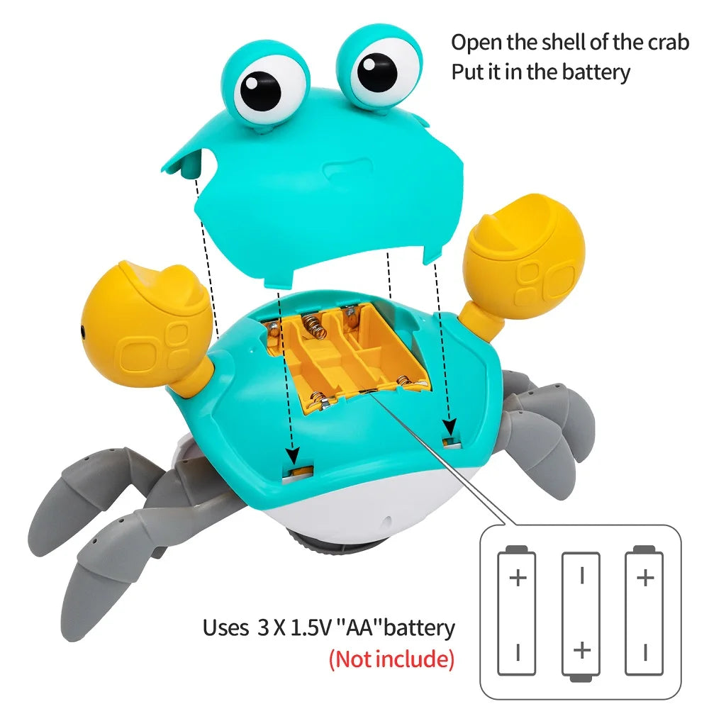 Interactive Dancing Crab Toy with Music & Lights