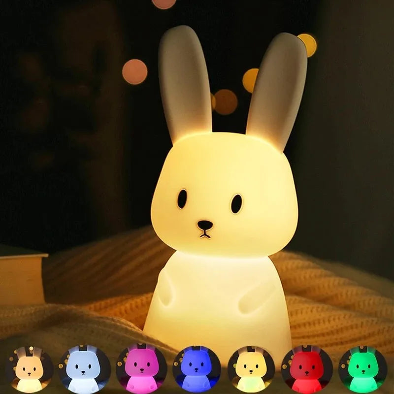 Rabbit Touch Night Light with Rechargeable Battery