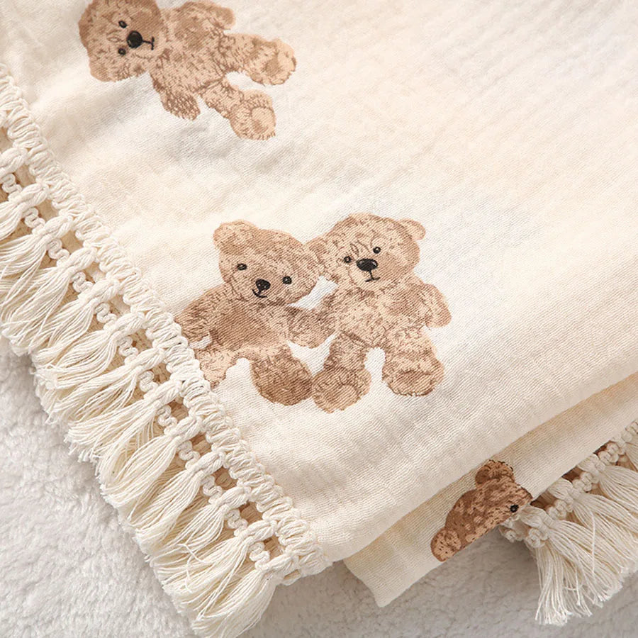 Baby Teddy Swaddle Blanket