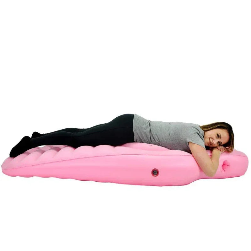 Inflatable Maternity Support Pillow with Body Contour Design