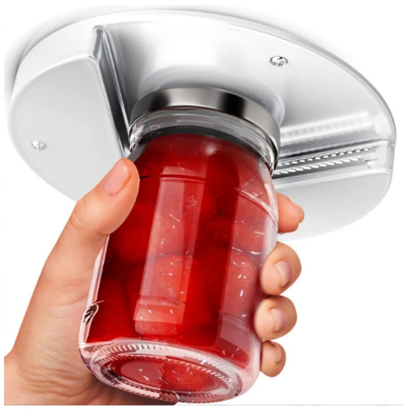 Under Cabinet Jar Opener for Twist-Off Lids and Bottles