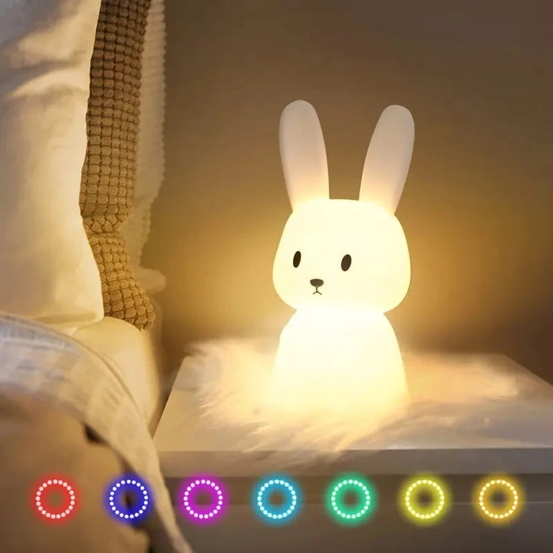 Rabbit Touch Night Light with Rechargeable Battery